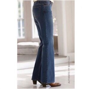 Jill Denim Authentic Fit Boot Cut Blue Wash Jeans Women Size 14